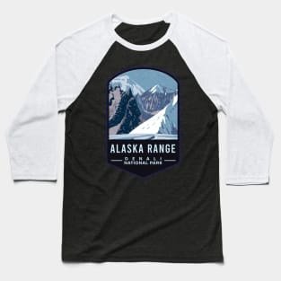 Alaska Range Denali National Park Baseball T-Shirt